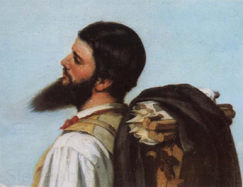 Gustave Courbet Detail of encounter Spain oil painting art